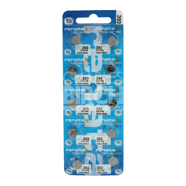 Renata Multipack Batteries 393 Silver Oxide, High Drain 1.55V