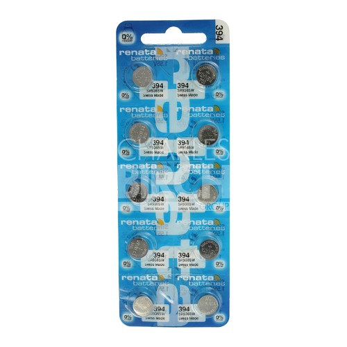 Renata Multipack Batteries 394 Silver Oxide, Low Drain 1.55V