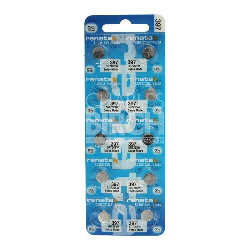 Renata Multipack Batteries 397 Silver Oxide, Low Drain 1.55V