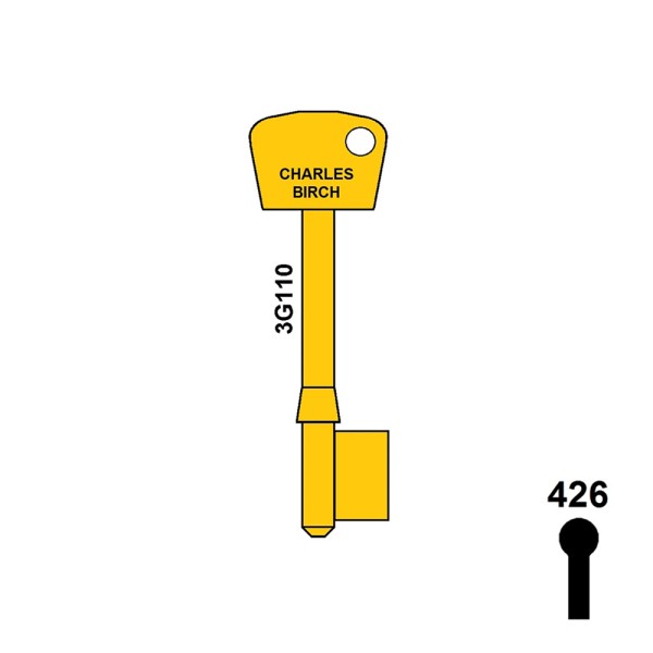 Chubb 3G110 Brass Blanks  Silca CHL  SKS 360  HD 360B