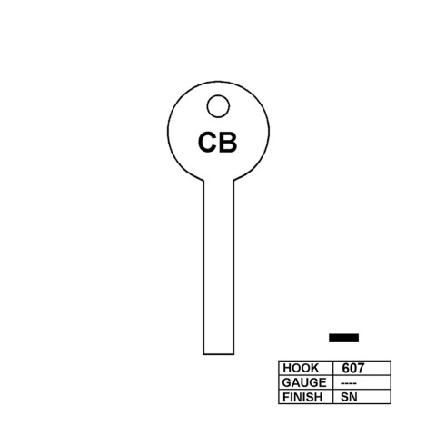 Hook 607 Legge Flat Steel 