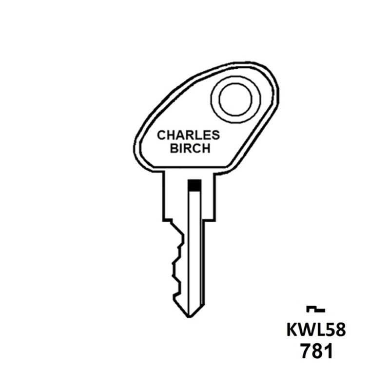 Small Avocet Window Lock Key SKS KWL58