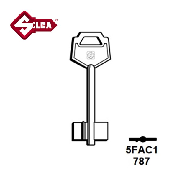 Silca 5FAC1 FAC Mortice/Safe Blank SKS FAC1G