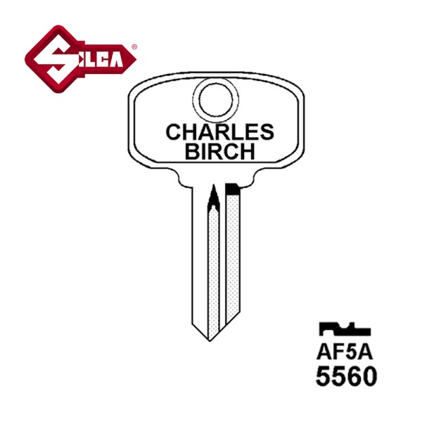 Silca AF5A Fiat/Iveco/Moto Guzzi Vehicle Key Blank