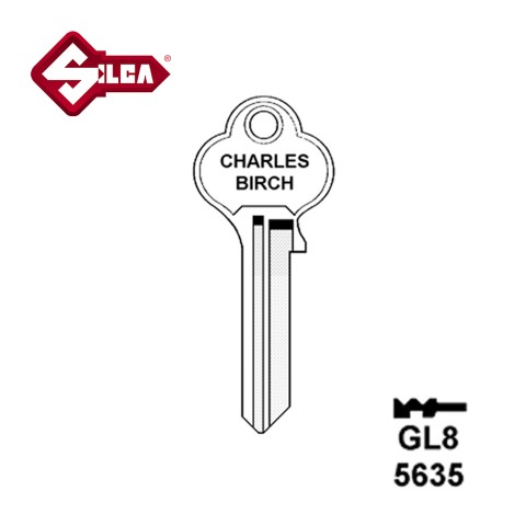 Silca GL8 Globe Cylinder Blank JMA GLO3 HD O1EN