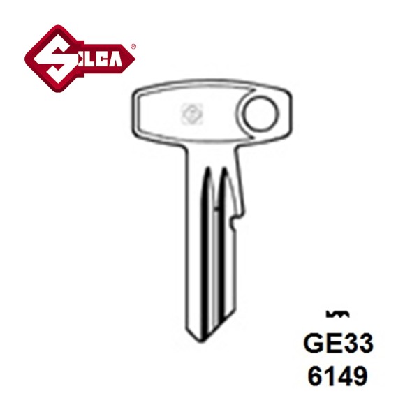 Silca GE33 GEGE Petrol Cap Blank 