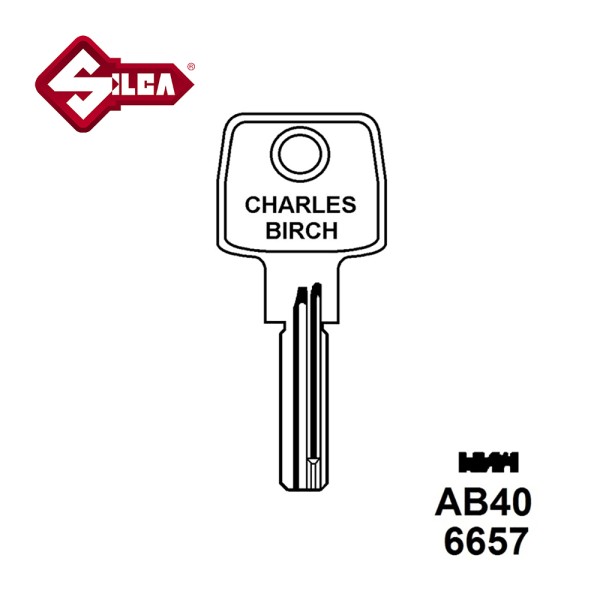 Silca CS48 Dimple Security Blank JMA ABU16 HD AB40