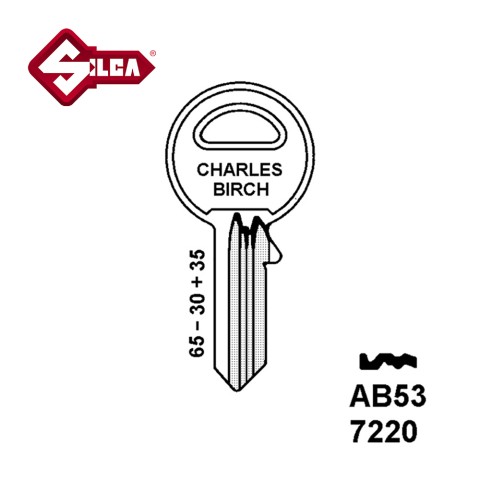 Silca AB53 JMA ABU21 HD KB6530 KB6530 GC076 AU64R