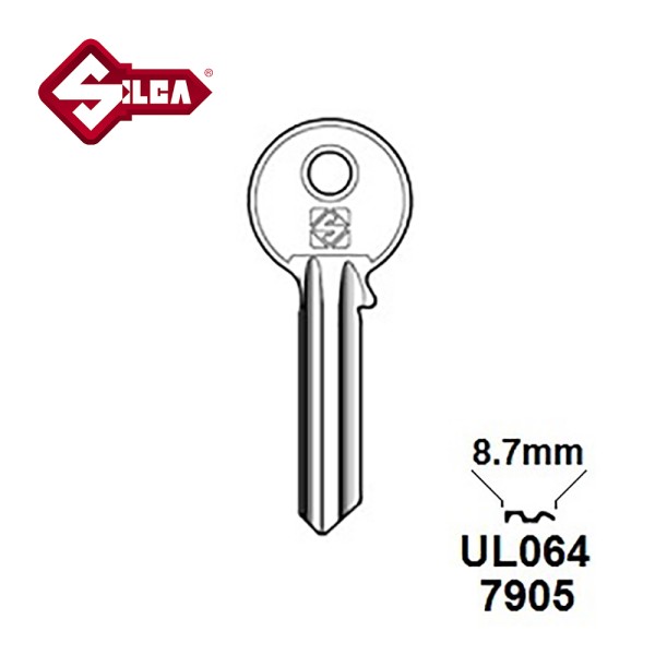 Silca UL064 6 Pin WIDE Universal Cylinder Blank JMA U26D 