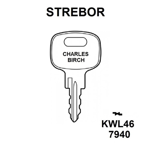 Strebor Window Key KWL46 HD WL021A 