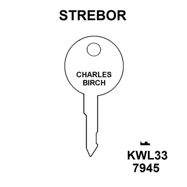 Strebor SY100 Window Key KWL33 HD WL058 