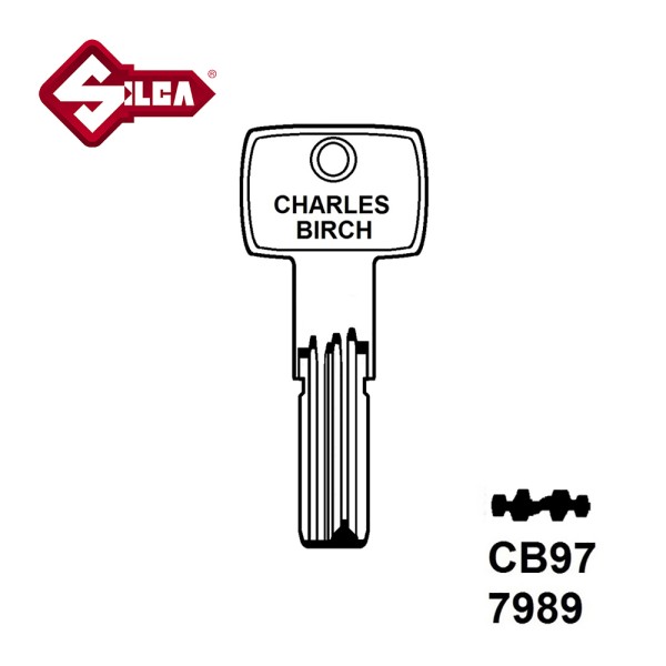 Silca CB97 Corbin Dimple Blank JMA COR77