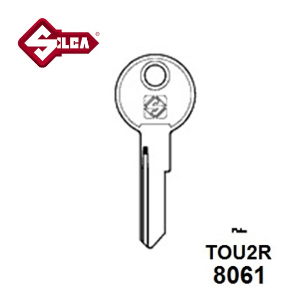 Silca TOU2R Touch (Cylinder Blank) TOU1 XH1243 TOU-1D
