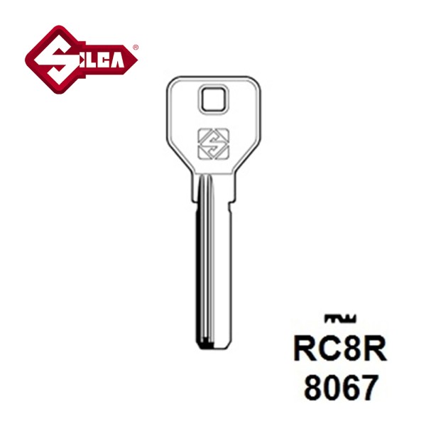 Silca RC8R Cina Dimple Blank Security Cylinder 