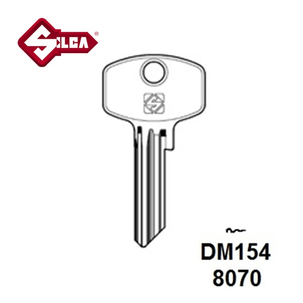Silca DM154 Dom - Cylinder Blank 