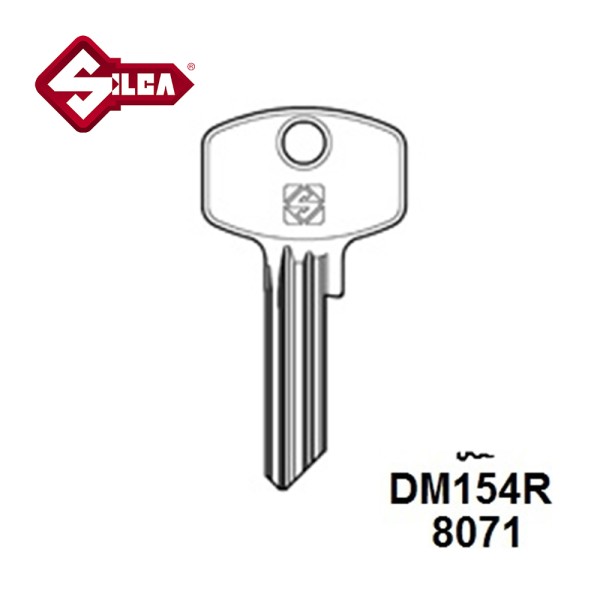 Silca DM154R Dom Cylinder Blank 