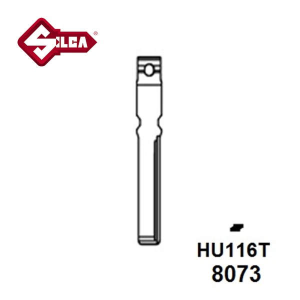 Silca HU116T Mercedes Blank 