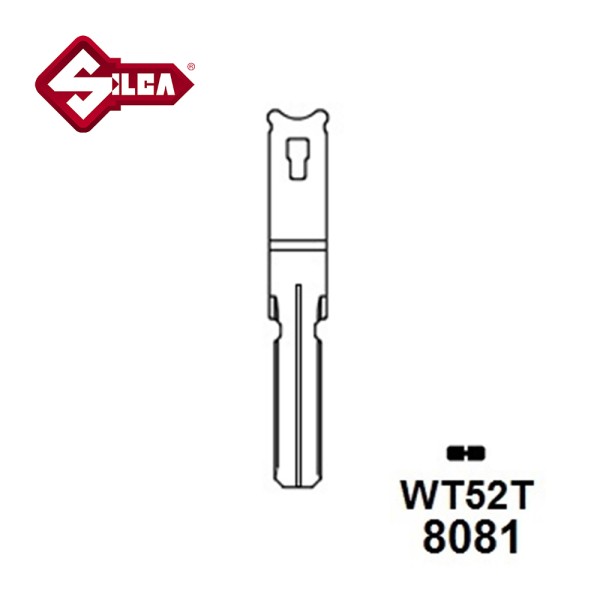 Silca WT52T Witte Vehicle Blank 