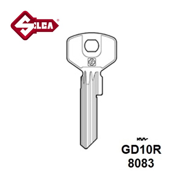Silca GD10R Guard Cylinder Blank JMA GUA5D 