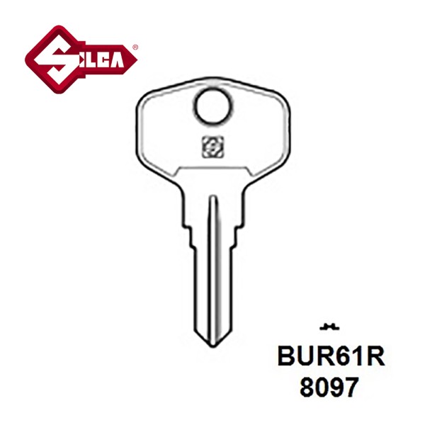 Silca BUR61R Burg Cylinder Blank JMA BUR38 