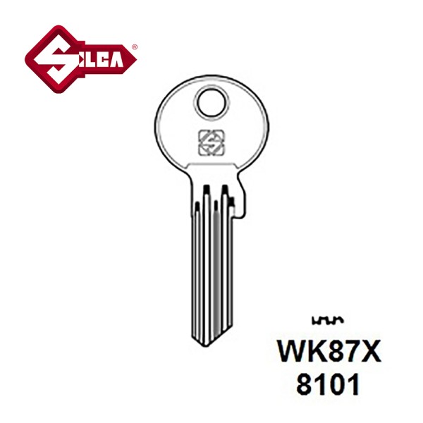 Silca WK87X Wilka Cylinder Blank 