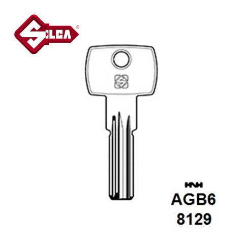 Silca AGB6 AGB Cylinder/ Security Blank JMA AGB5 