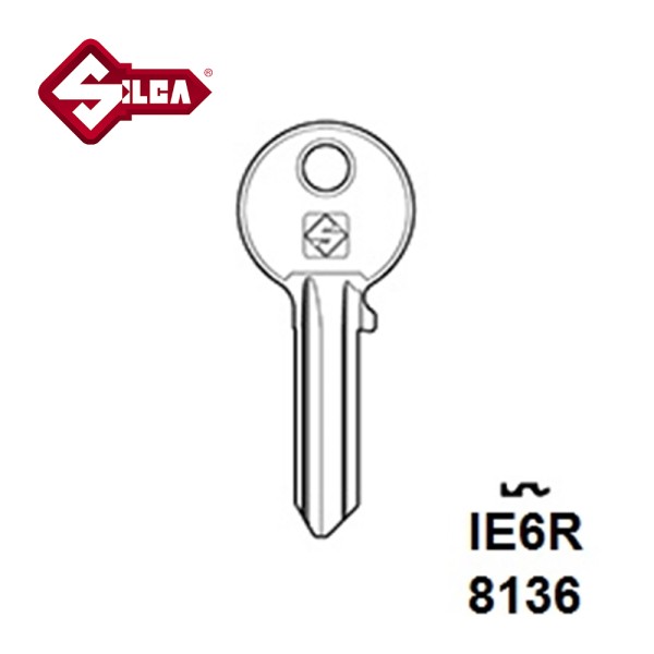 Silca IE6R Iseo Cylinder Blank JMA IS8 
