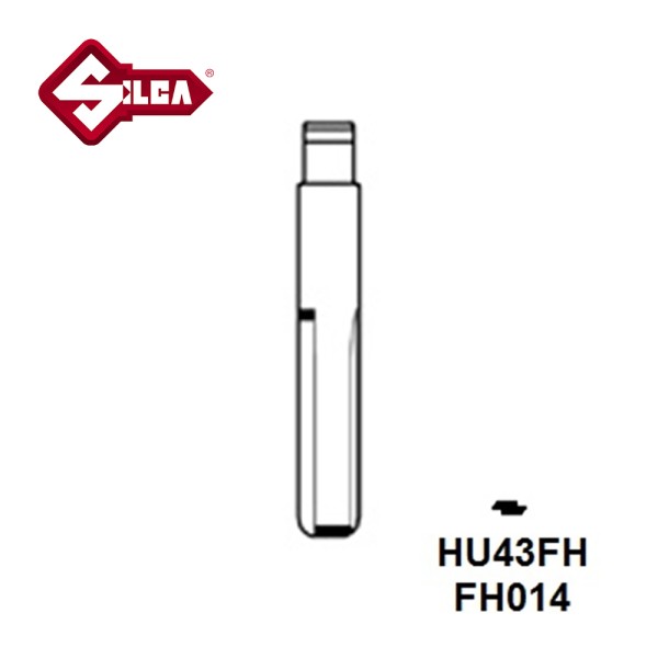Silca HU43FH Flip Head Key Blade