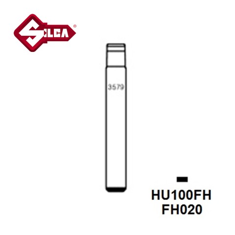 Silca HU100FH Flip Head Key Blade