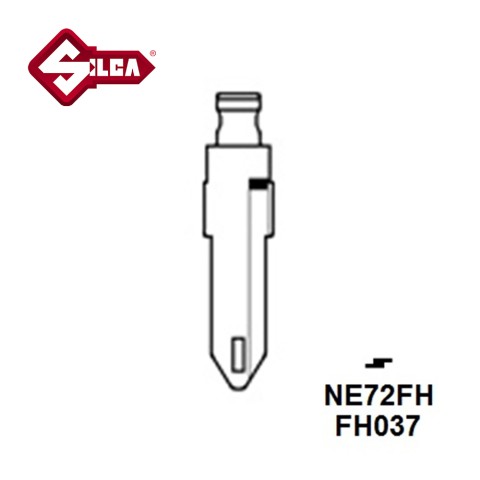 Silca NE72FH Flip Head Key Blade
