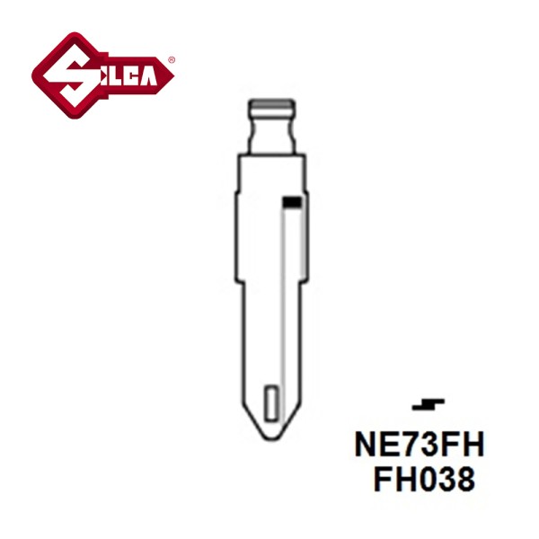 Silca NE73FH Flip Head Key Blade