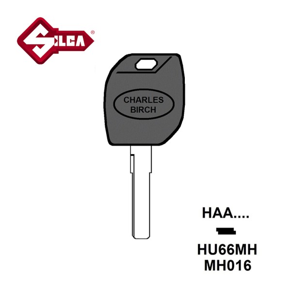 Silca MH Electronic Key Blade HU66MH (Audi Porsche VW)