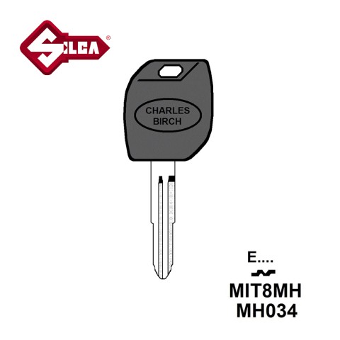 Silca MH Electronic Key Blade MIT8MH (Mitsubishi)