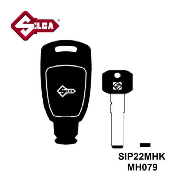 Silca SIP22MHK  MH Electronic Keyless for Fiat (With Chip)