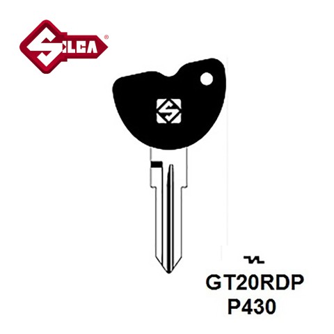 Silca GT20RDP Zadi Motorcycle Plastic Top Blank