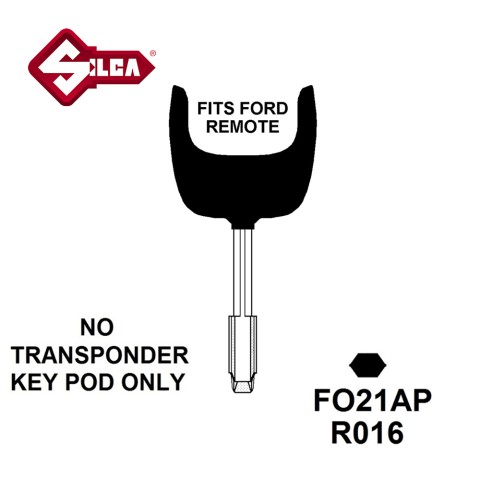 Silca Remote Blank FO21AP (1) Ford (Tibbe)