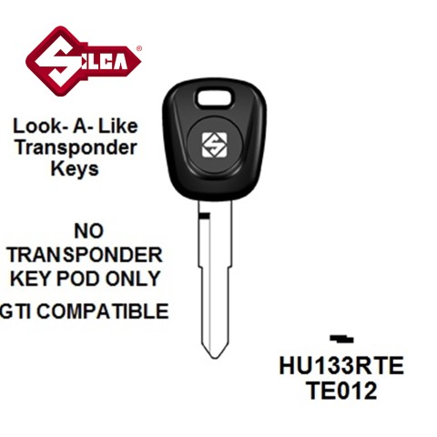 Silca HU133RTE - Fiat Transponder (Without Chip)