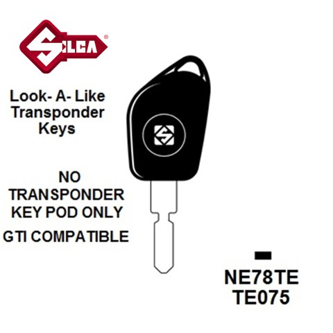 Silca NE78TE - Peugeot Transponder (Without Chip)...