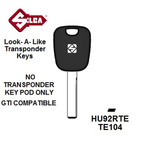 Silca HU92RTE - BMW Transponder (Without Chip) TP00BM-6-P...