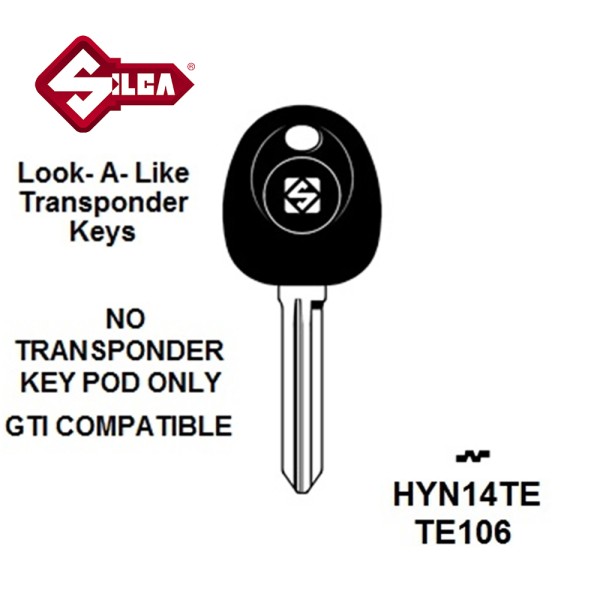 Silca HYN14TE - Hyundai Transponder (Without Chip) TP00HY-11P1 UP019 HY14TK