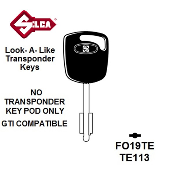 Silca FO19TE LDV Transponder (Without Chip) TP00FO-4P CTP578