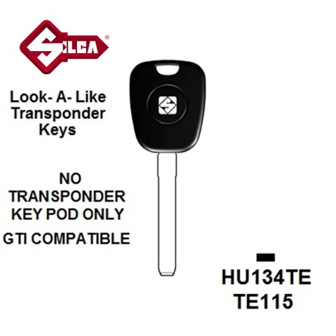 Silca HU134TE Kia Transponder (Without Chip)