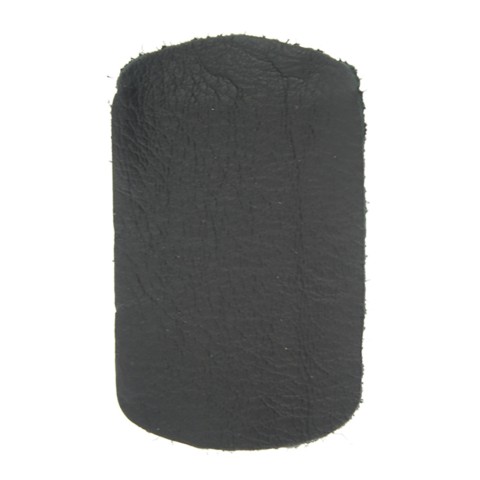 Leather Patches Fully Skived Black Pack Size 50