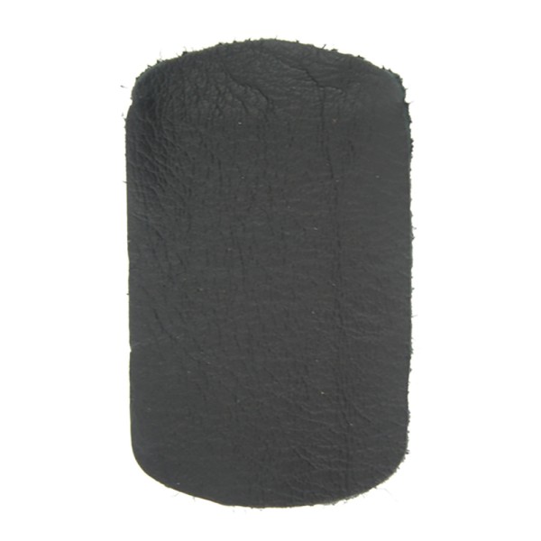 Leather Patches Fully Skived Black Pack Size 50