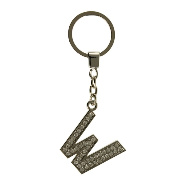 Clear Crystal Alphabet Keyring Letter W. Special Clearance Promotion Whilst Stocks Last.