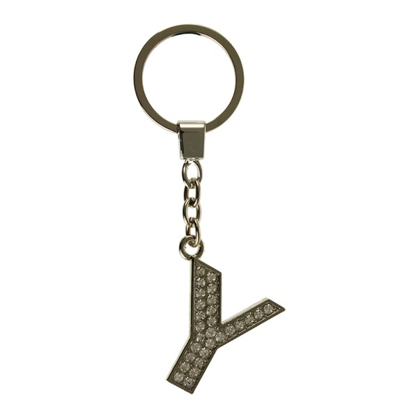 Clear Crystal Alphabet Keyring Letter Y. Special Clearance Promotion Whilst Stocks Last.