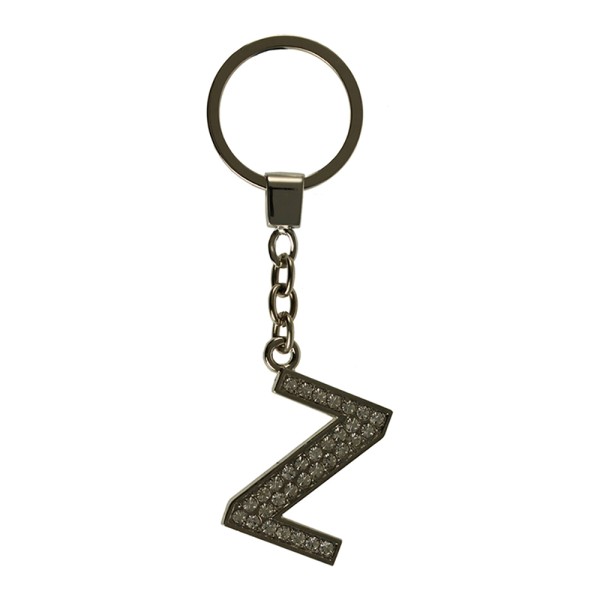 Clear Crystal Alphabet Keyring Letter Z. Special Clearance Promotion Whilst Stocks Last.