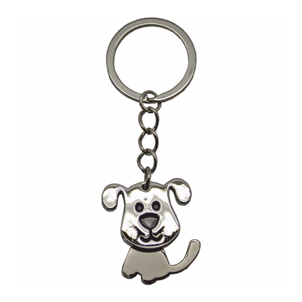 Nodding Dog Metal Key Ring 