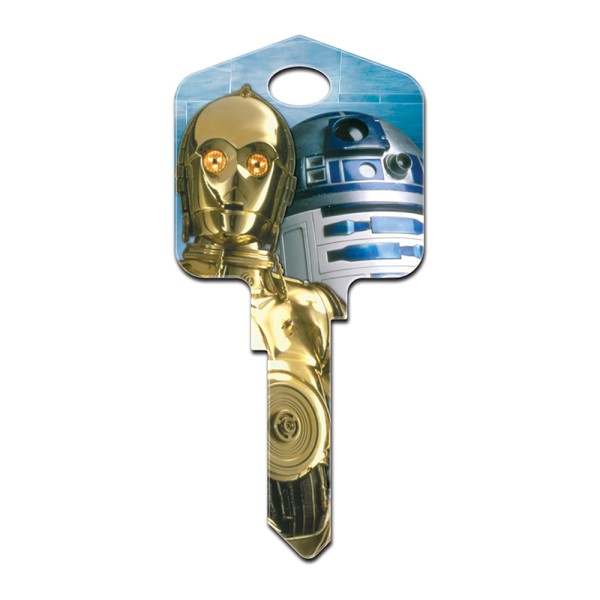 Licensed Keys C3PO & R2D2 Star Wars Silca Ref UL054