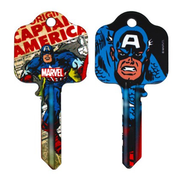 Licensed Keys - Captain America Silca Ref UL054